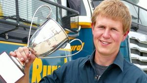 Bradley Curtis, winner of the King Rig competition at the Invercargill Truck Parade.